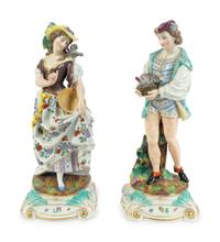 A Pair of Continental Porcelain Figures — 20TH CENTURY