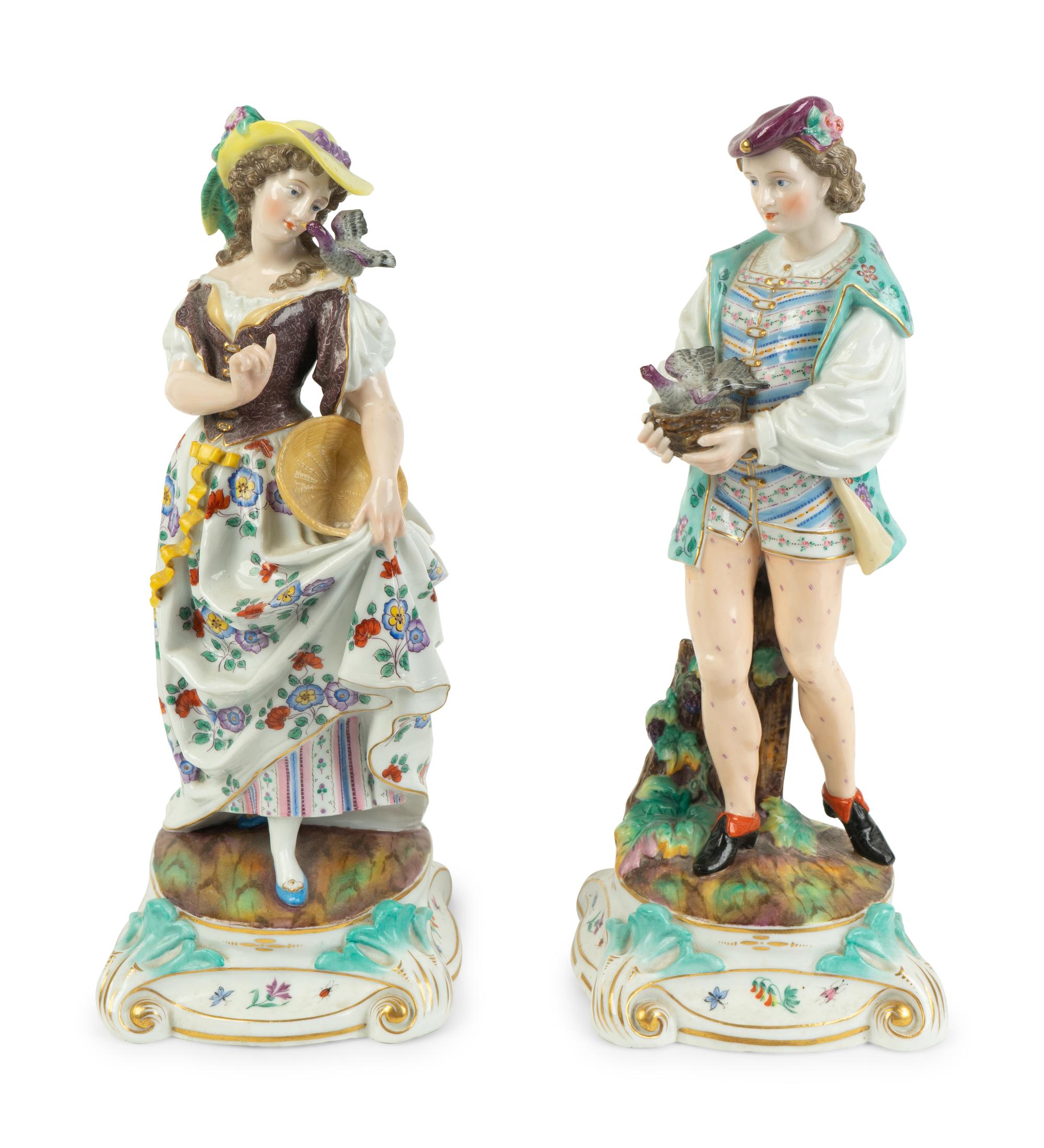 A Pair of Continental Porcelain Figures — 20TH CENTURY
