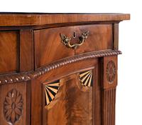 A Regency Mahogany Sideboard with Part-Ebonized Inlay