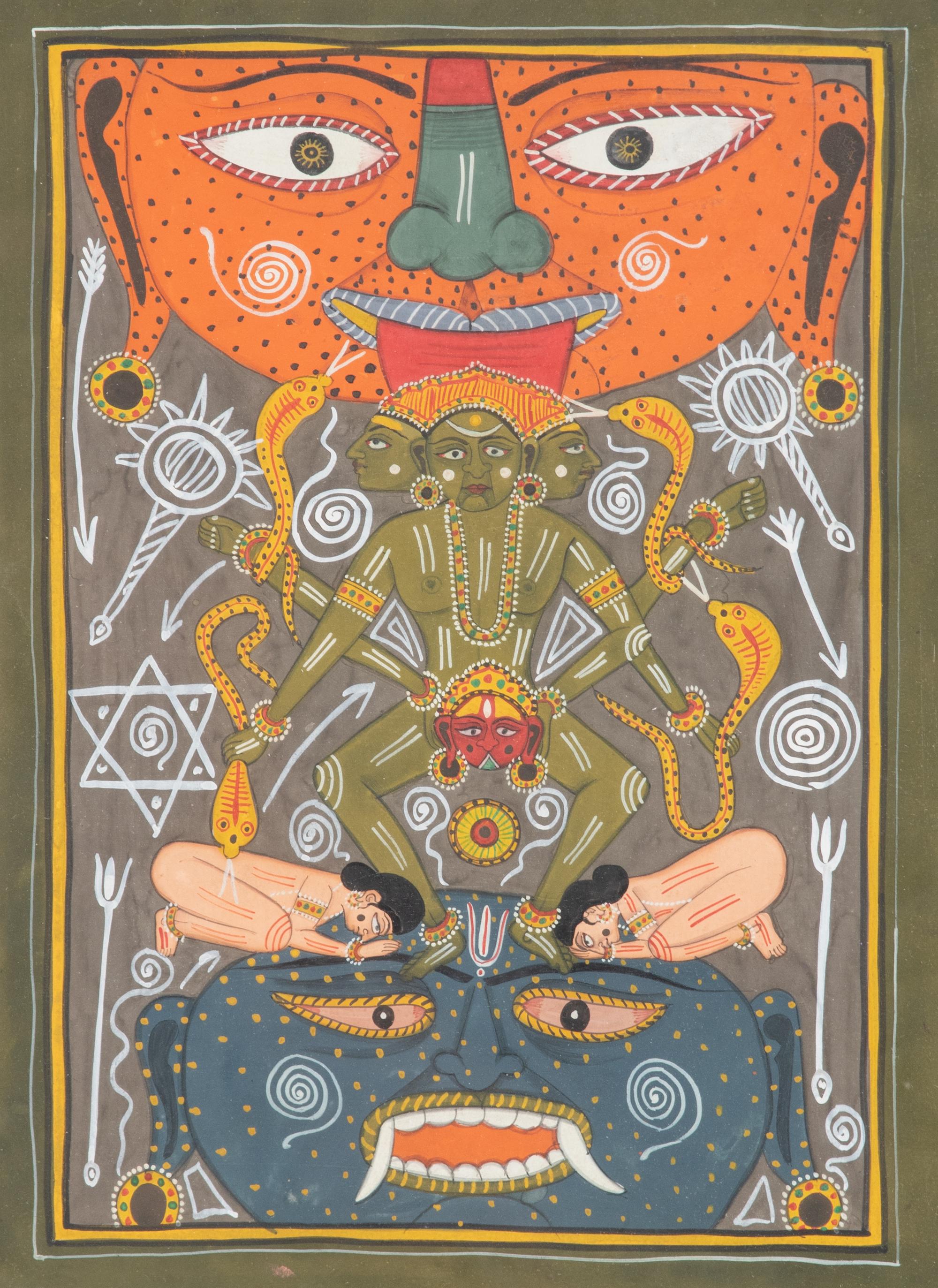 A Tantric Scene Painting Image — 20TH CENTURY