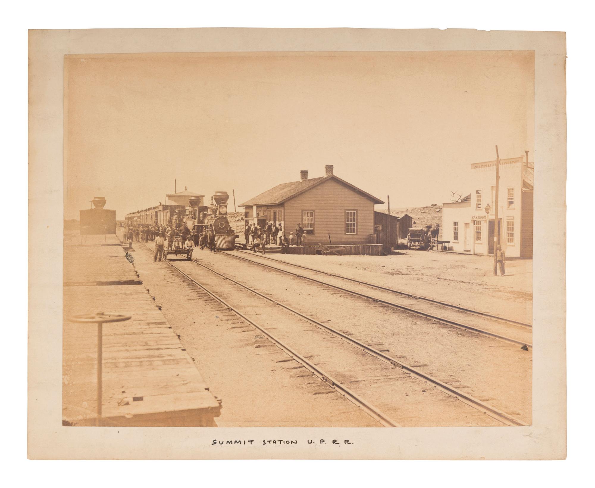 [RUSSELL, Andrew Joseph (1829-1902), photographer]. Summit Station U.P.R.R. [Sherman, WY], n.d.