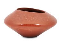 Sgraffito Pottery Jar, PLUS