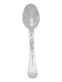 A Georg Jensen Silver and Hardstone Inset Commemorative Spoon