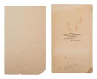 [NATIVE AMERICANS]. 2 CDVs of Sioux involved in the 1862 Dakota Uprising incl. Cut Nose by WHITNEY.