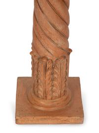 A Pair of Classical Style Terracotta Pedestals