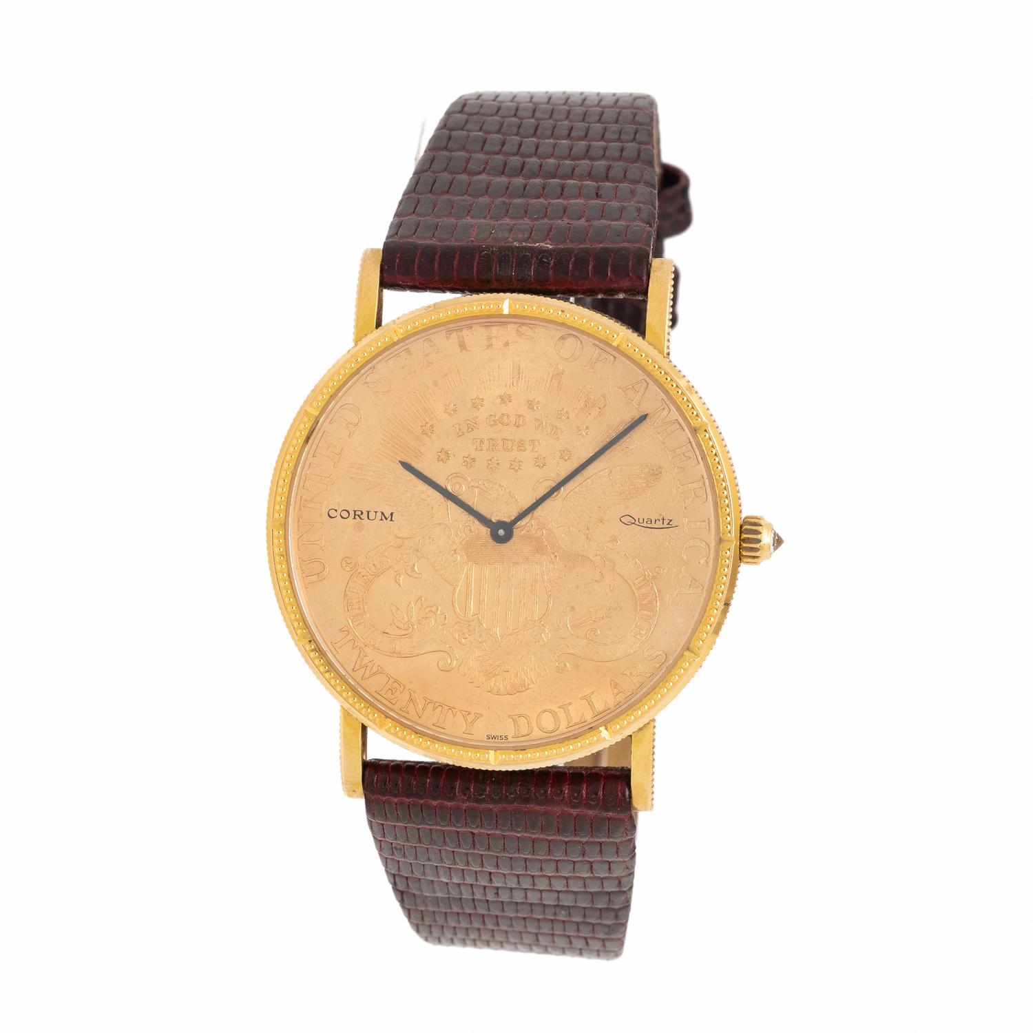 Corum, 18K Yellow Gold 'Coin' Watch