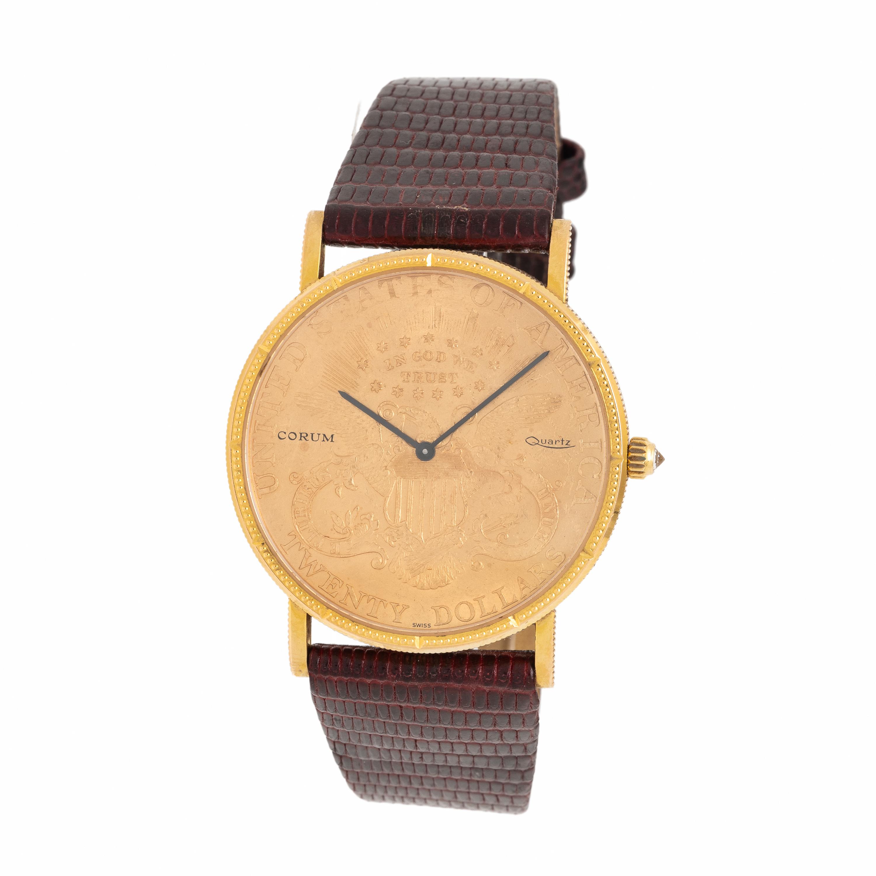 Corum, 18K Yellow Gold 'Coin' Watch