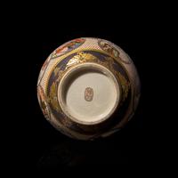 A Japanese Satsuma-Type "Figural Reserves" Cabinet Vase, Meizan Workshop, Meiji Period