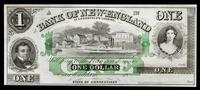 Obsolete $1 Bank Note: Bank of New-England at Goodspeed's Landing — HADDAM, CONNECTICUT, CIRCA 1860