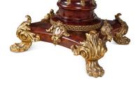 A Continental Gilt Metal and Vienna Style Porcelain Mounted Guéridon