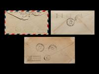 [FLIGHT COVERS] A Group of Three Graf Zeppelin Century of Progress United States Dispatched Flight Covers (AAMC #Z-216).