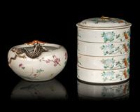 Two Chinese Famille Rose Porcelain Articles