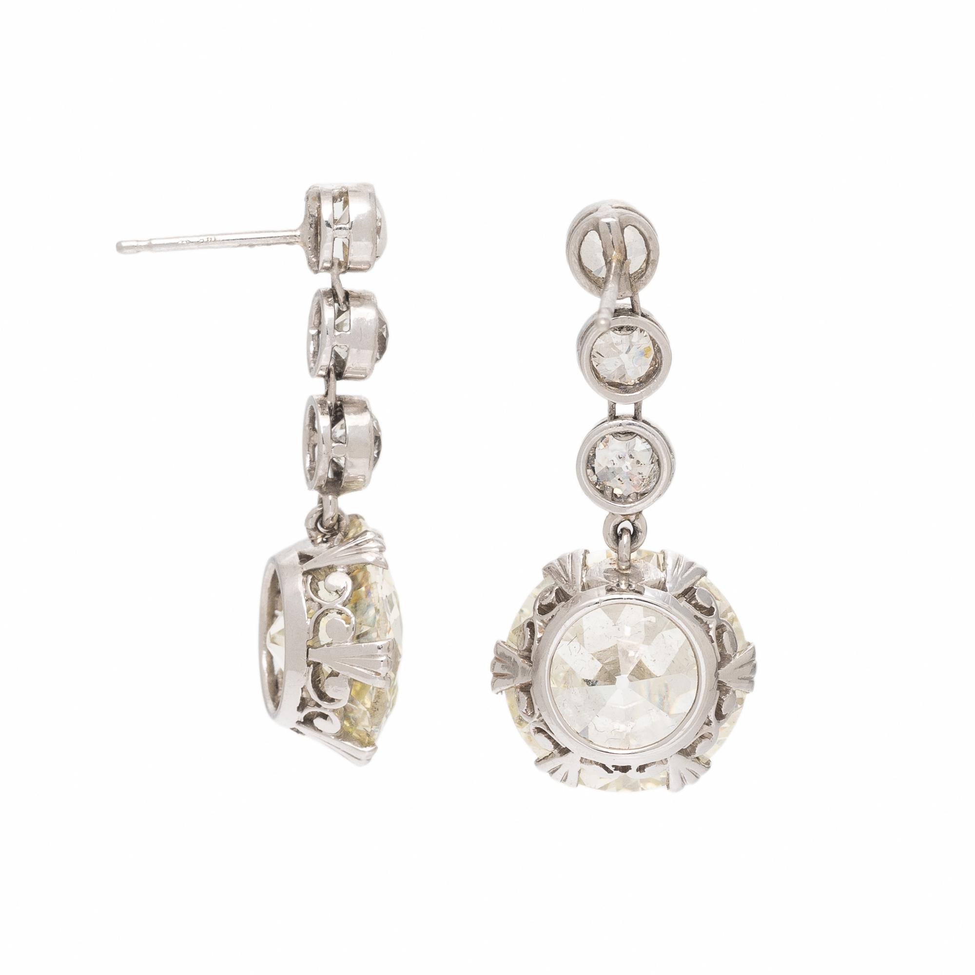 Diamond Drop Earrings