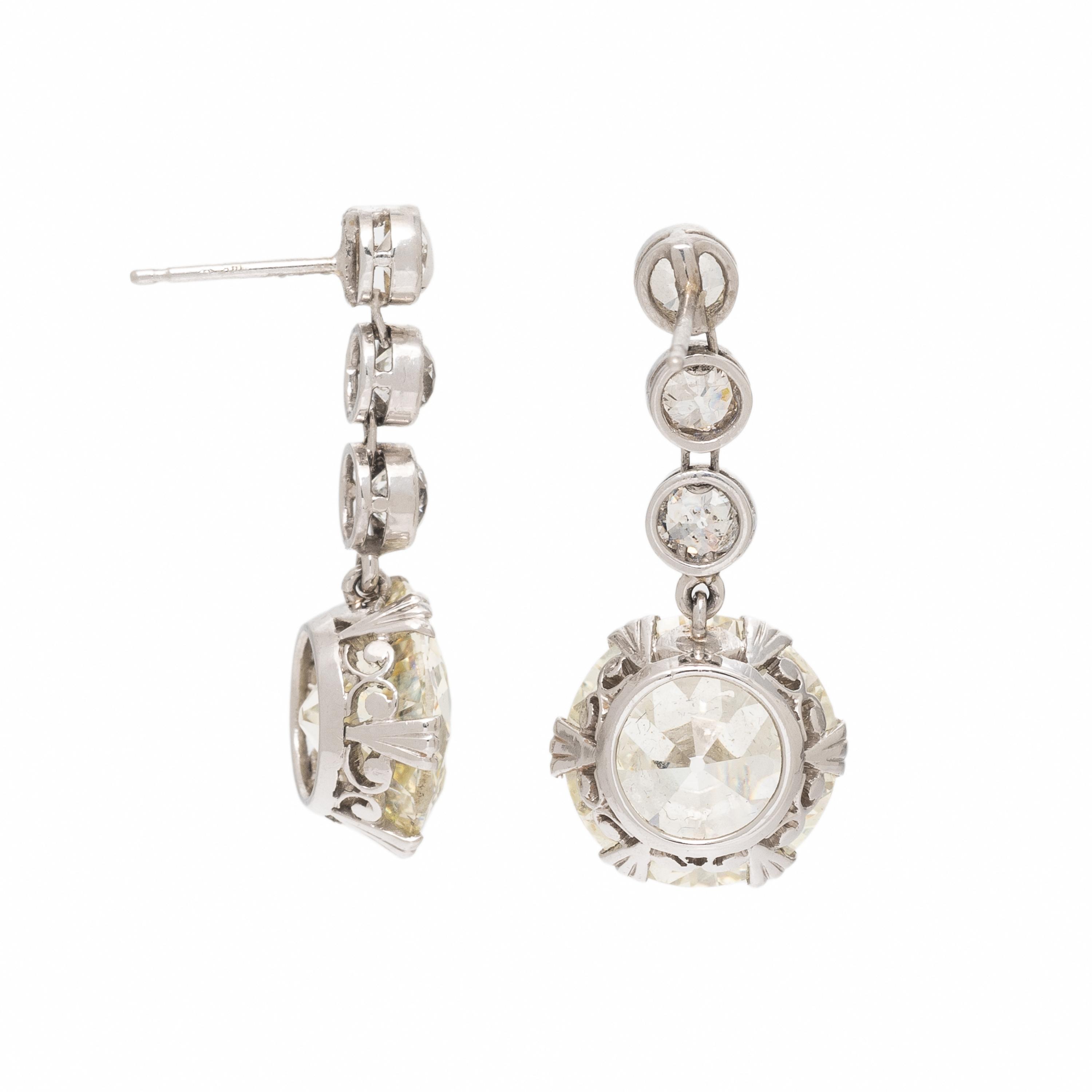 Diamond Drop Earrings