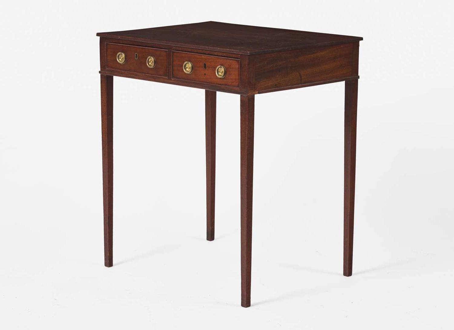A George III mahogany side table, circa 1790
