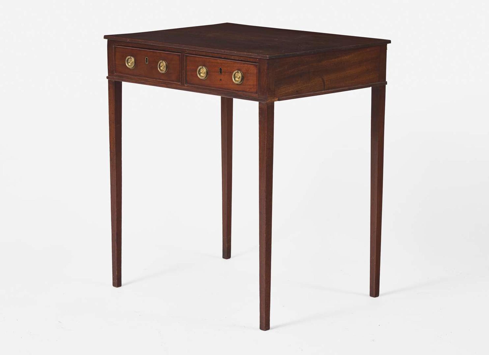 A George III mahogany side table, circa 1790