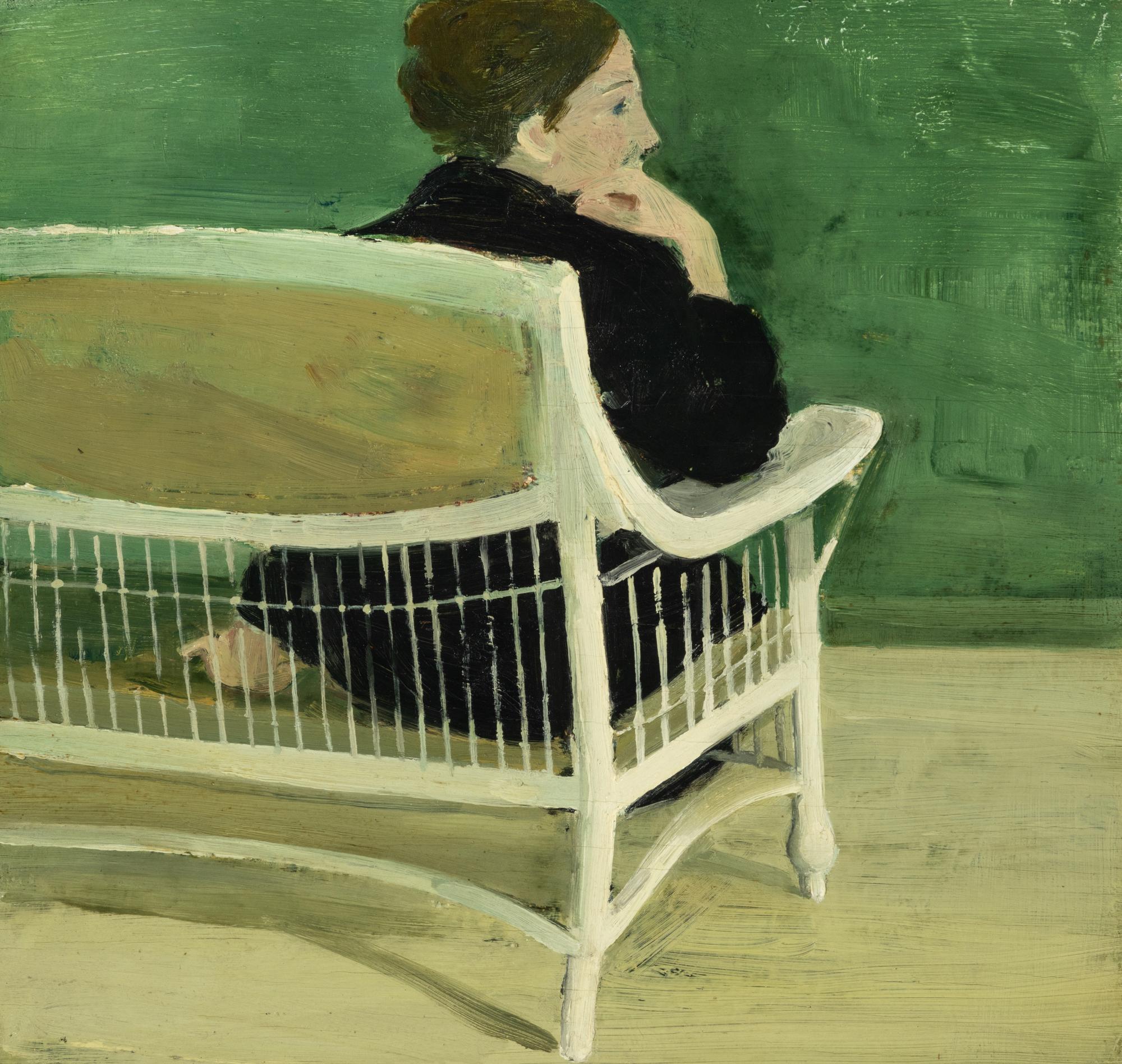 Porch Bench with Seated Figure , c. 1967