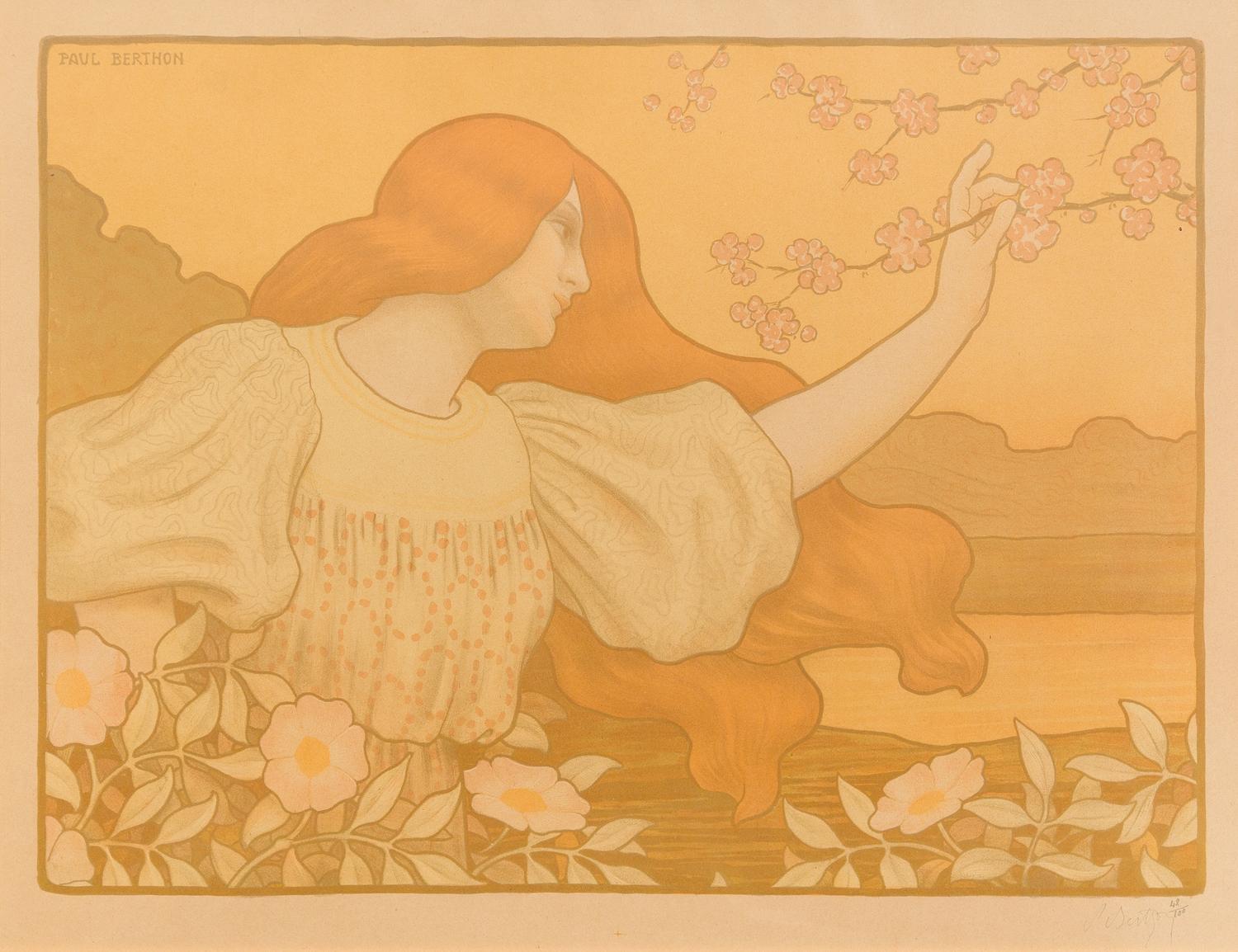 Paul Berthon, (French, 1872-1909), Les Eglantines