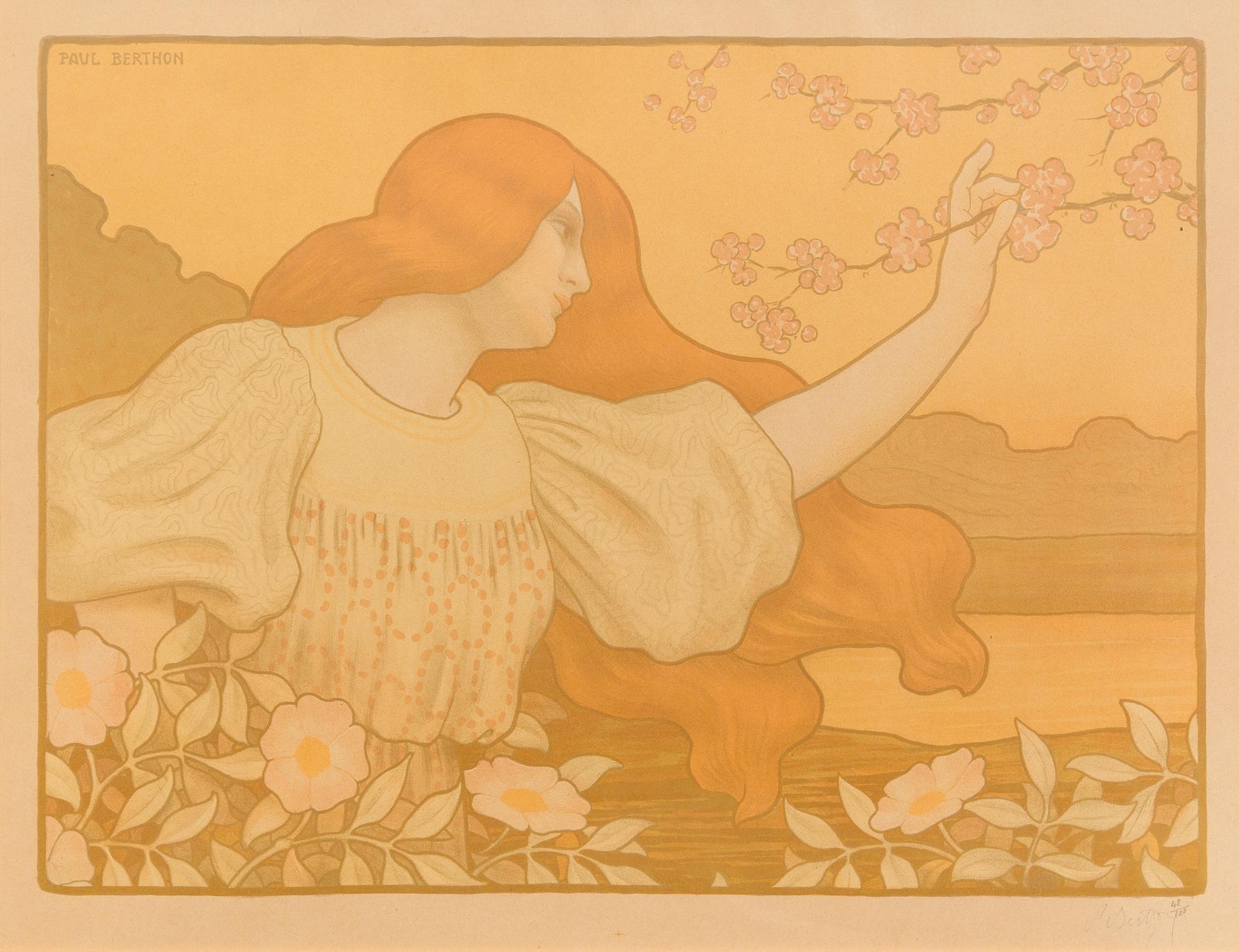 Paul Berthon, (French, 1872-1909), Les Eglantines