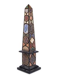 A Grand Tour Specimen Marble Obelisk