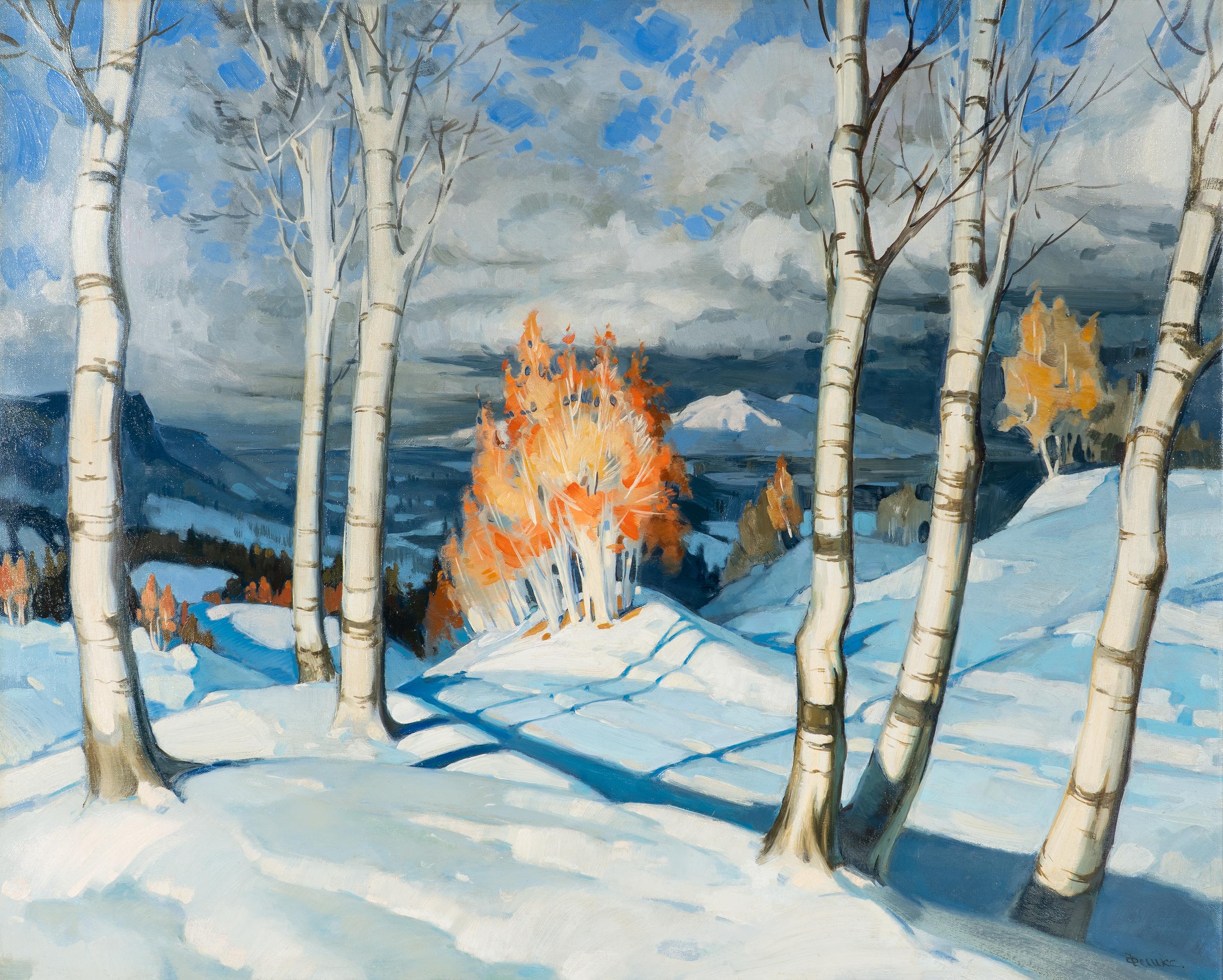 European School, 20th Century — Snow Scene