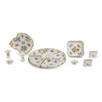 A Group of Herend Porcelain Table Articles