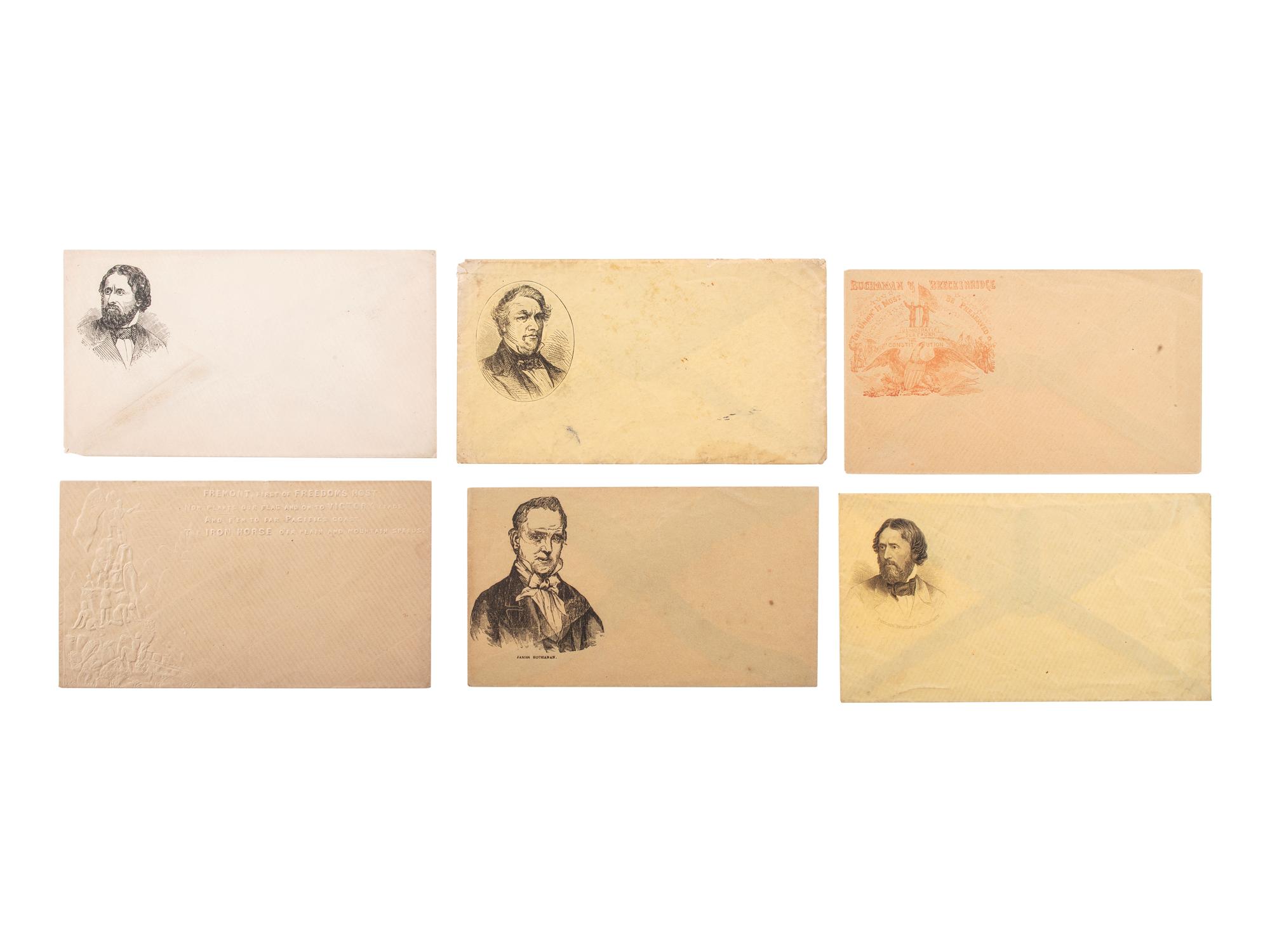 [POLITICS -- 1856 ELECTION]. Ten illustrated covers featuring BUCHANAN, FRÉMONT, and FILLMORE.