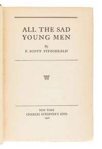 FITZGERALD, F. Scott (1896-1940). All the Sad Young Men . New York: Scribner's, 1926.