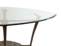 A Suite of Michael Taylor Arcadia Patinated Aluminum Outdoor Dining Furniture
