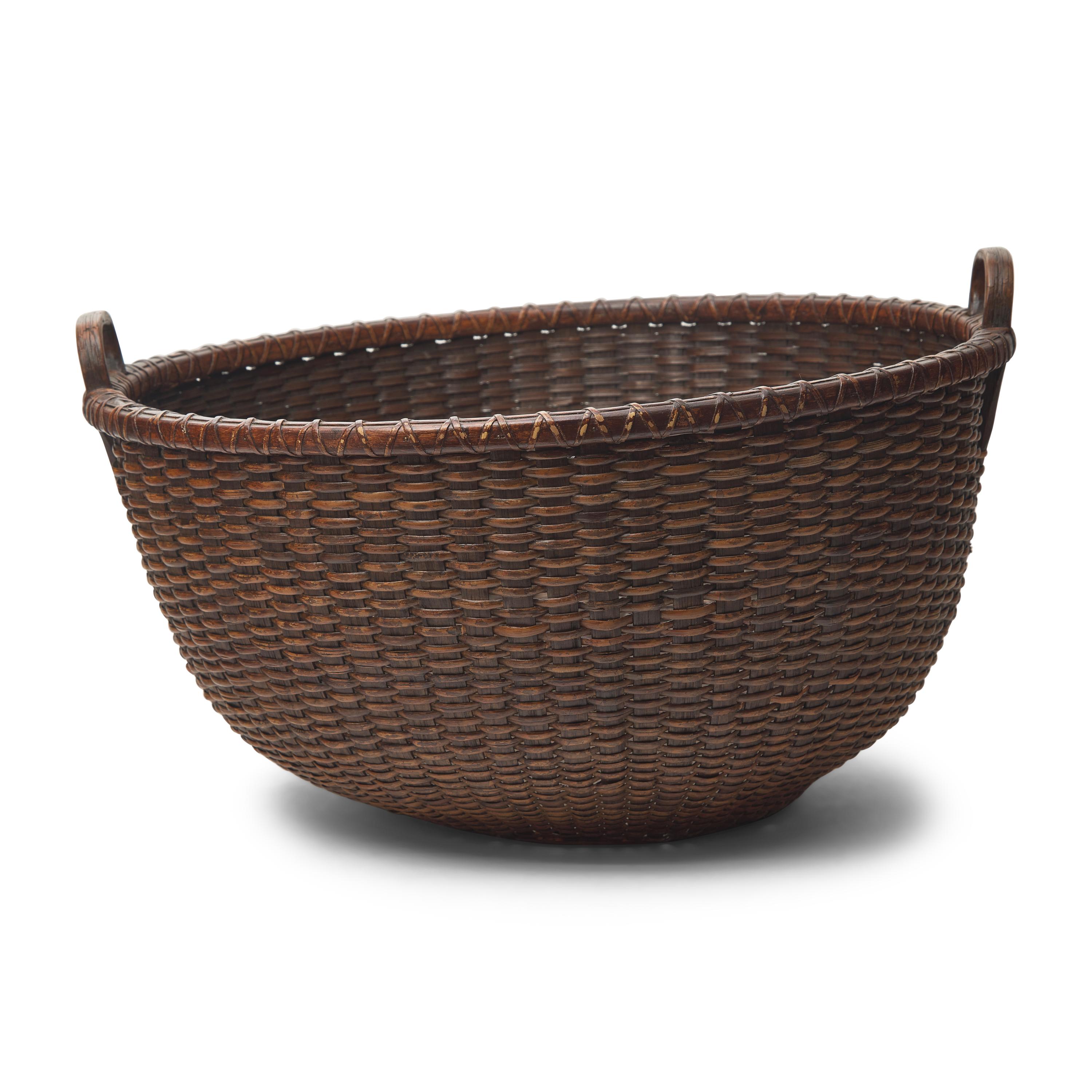A Large Nantucket Lightship Gathering Basket