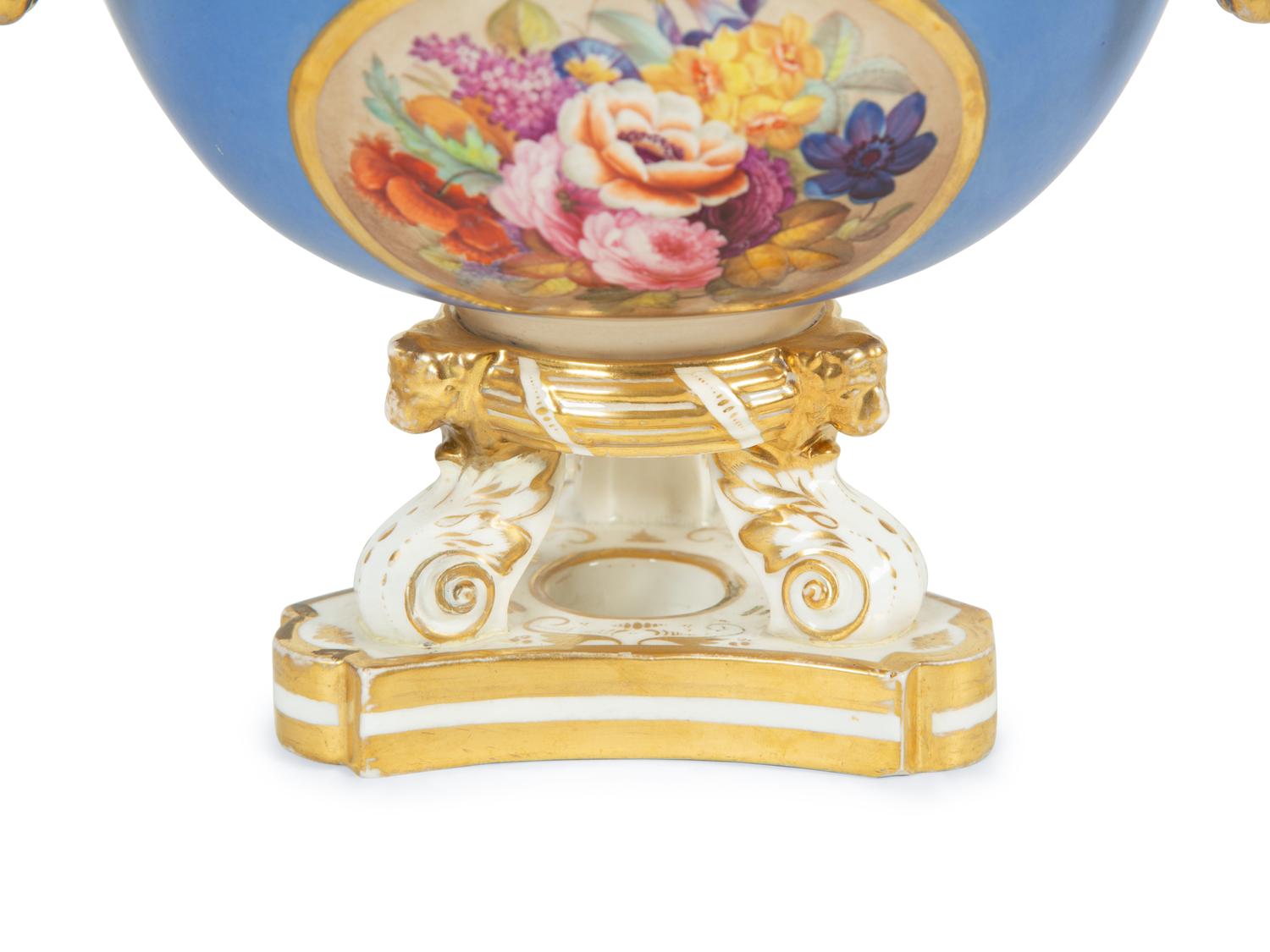 A Pair of Bloor Derby Porcelain Censers