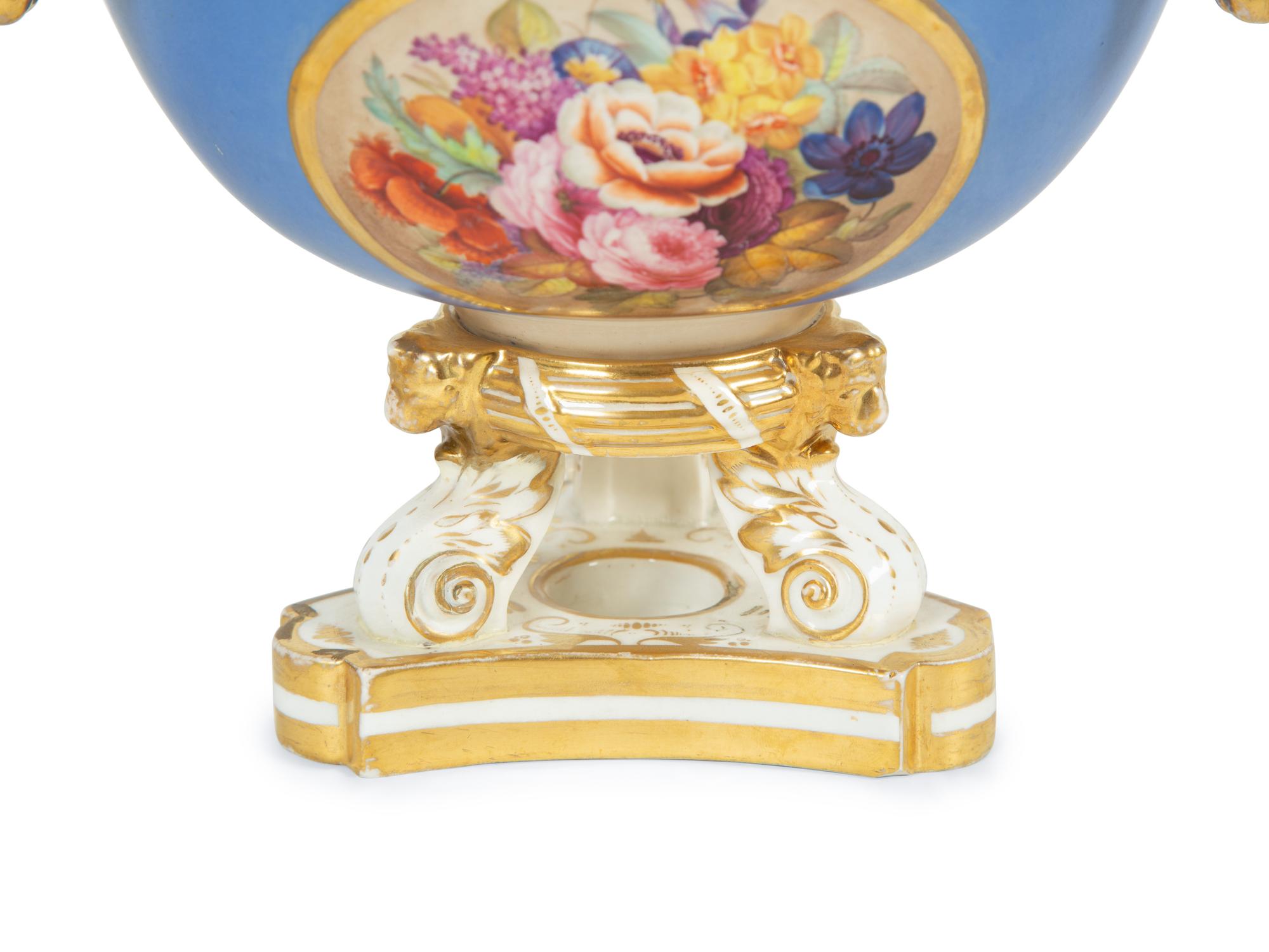 A Pair of Bloor Derby Porcelain Censers