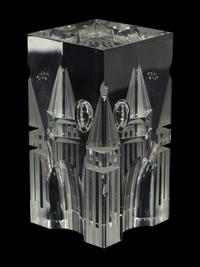A Steuben Glass The Tower Sculpture by Eric Hilton