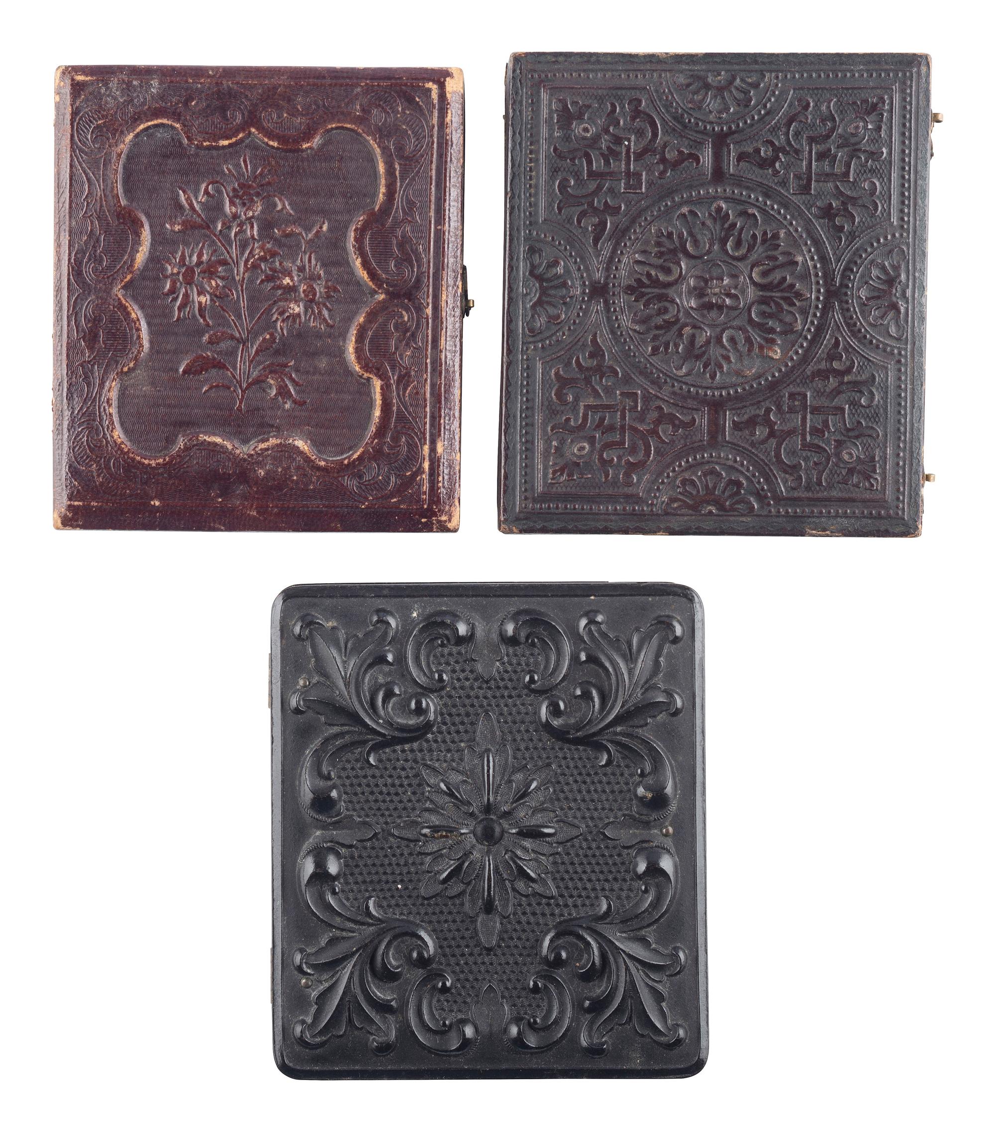 [EARLY PHOTOGRAPHY]. A group of 11 daguerreotypes featuring gentleman of varying ages, incl. portraits by ANSON, WHITEHURST, and VAN LOAN.