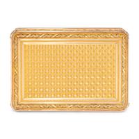A German Multi-Colored Gold and Enamel Decorated Snuff Box