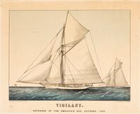 [SHIPPING] -- CURRIER and IVES, publishers Sloop Yacht "Volunteer," 1887. (G.5957) -- Midnight Race on the Mississippi, 1875. (G.4477) -- Vigilant. Defender of the America's Cup, October 1893, n.d. (G.6972)