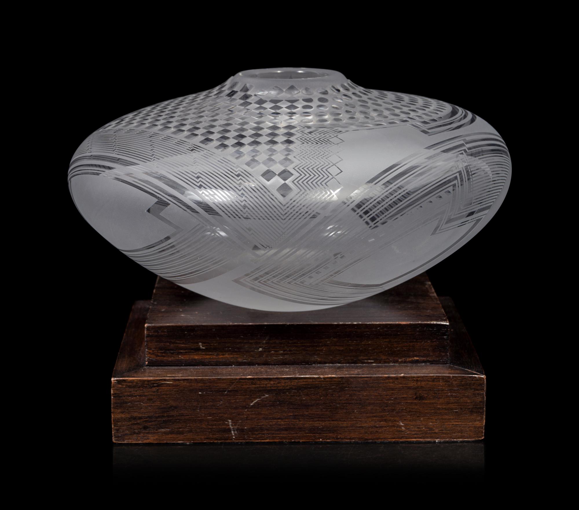An American Studio Glass Vase by Bob Toensing and Michelle Schoen
