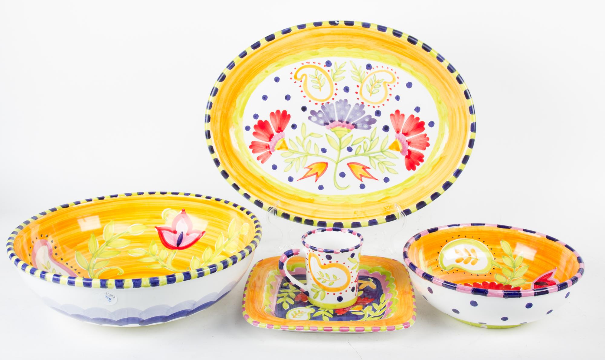 An Assembled Set of Susan Sargent Present Tense Pottery Ware