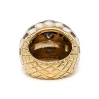 DAVID WEBB, ENAMEL AND DIAMOND 'HARLEQUIN' RING