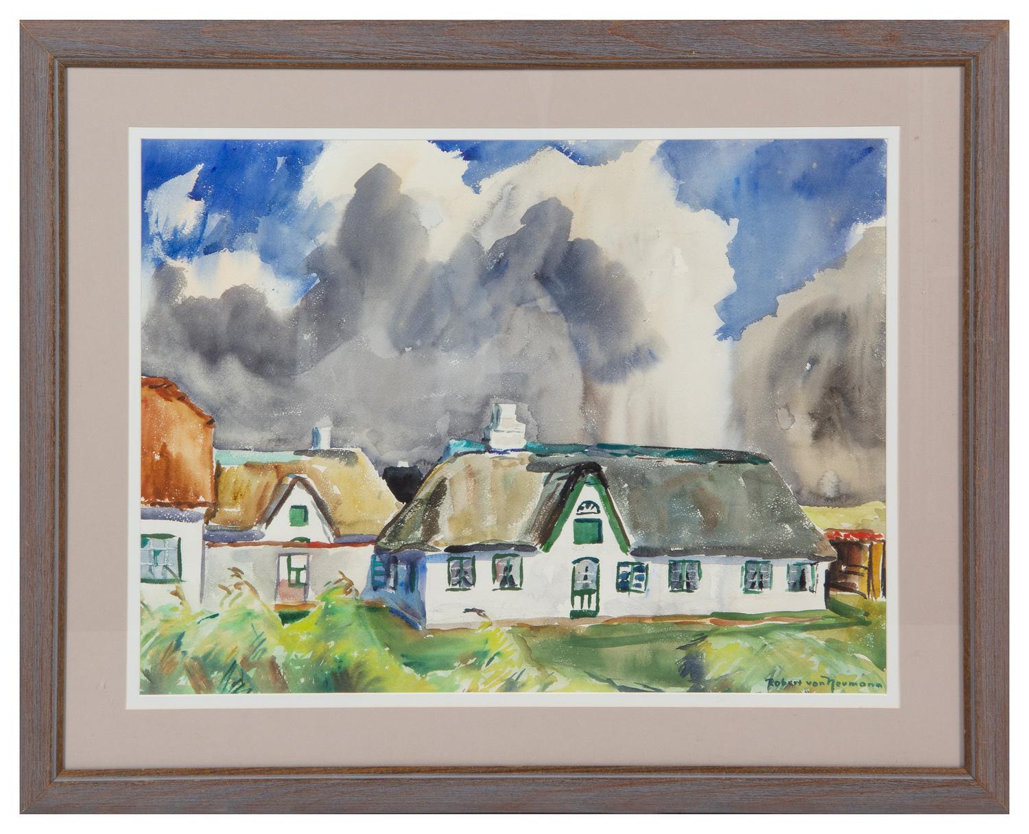 Robert Von Neumann (American, 1888-1976) Cottages on a…