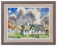 Robert Von Neumann (American, 1888-1976) Cottages on a…