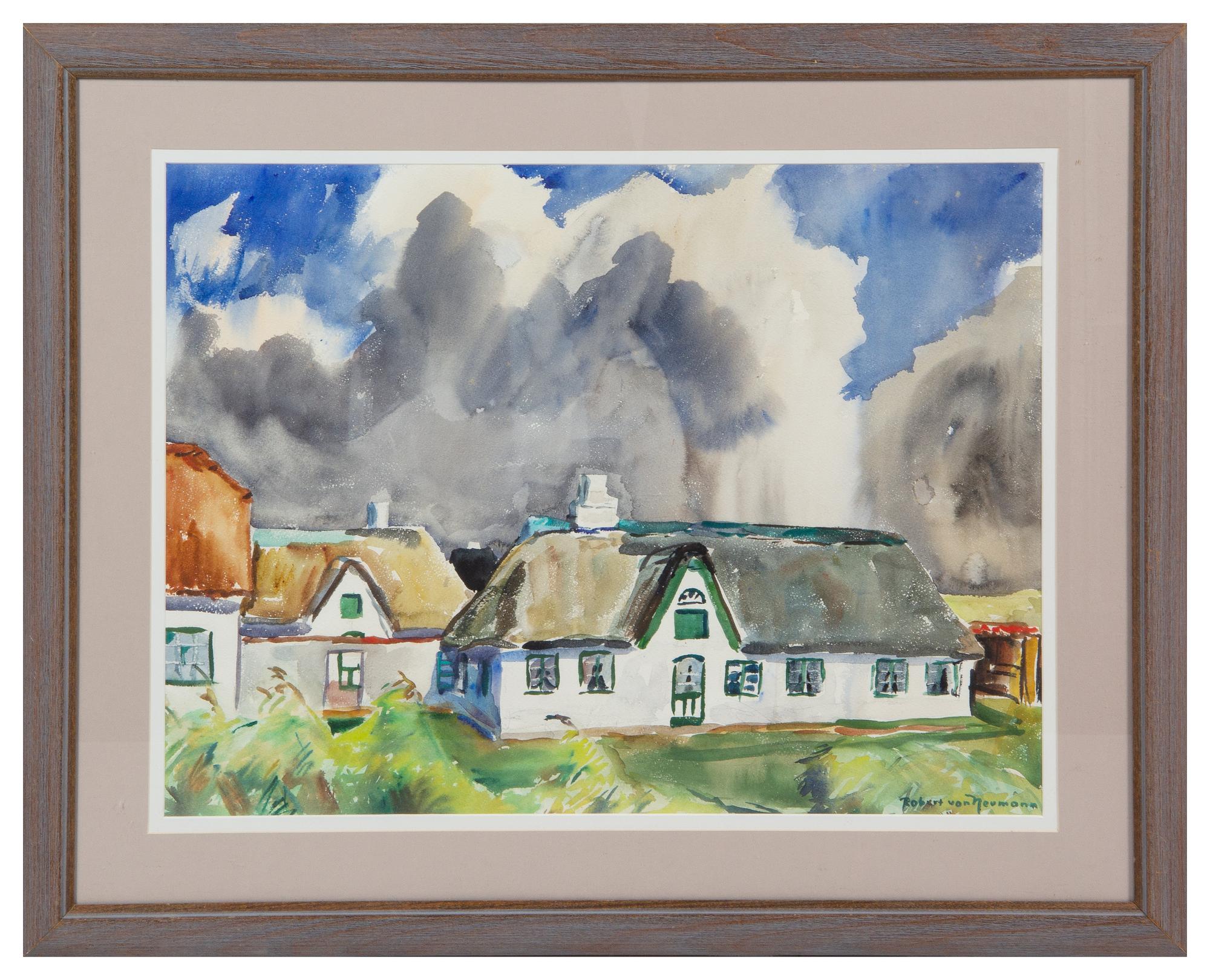 Robert Von Neumann (American, 1888-1976) Cottages on a…