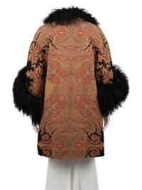 Ralph Rucci Paisley Coat with Lamb Fur Trim, 2011