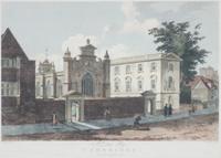 Four English Handcoloring Engravings First: 12 x 16 3/4 inches.