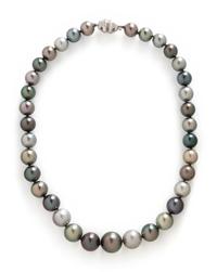 WHITE GOLD AND CULTURED TAHITIAN PEARL NECKLACE