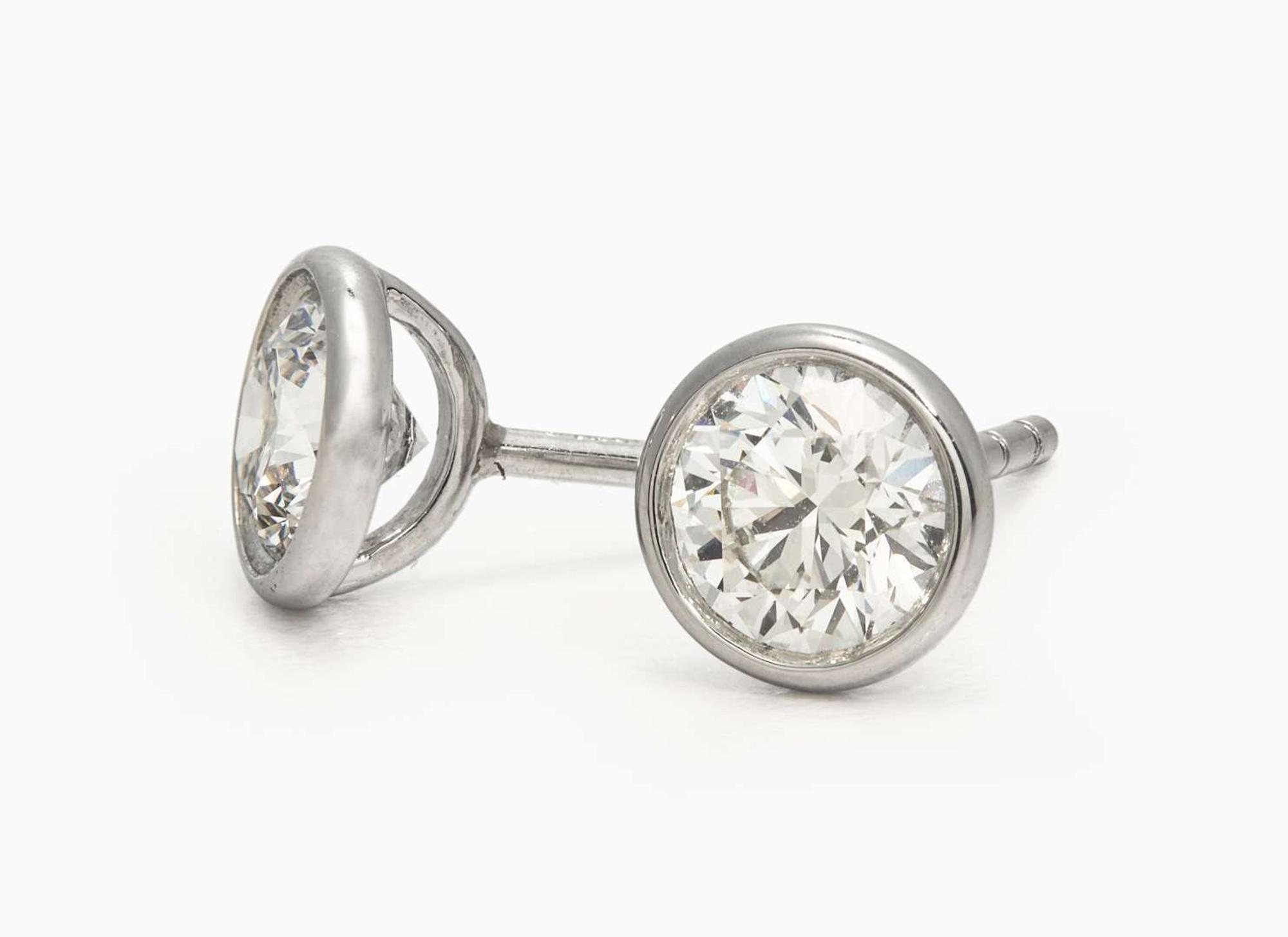 A Pair of Elsa Peretti for Tiffany & Co. Diamond Studs