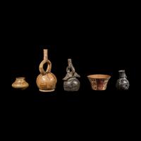 Five South American Terracotta Vessels