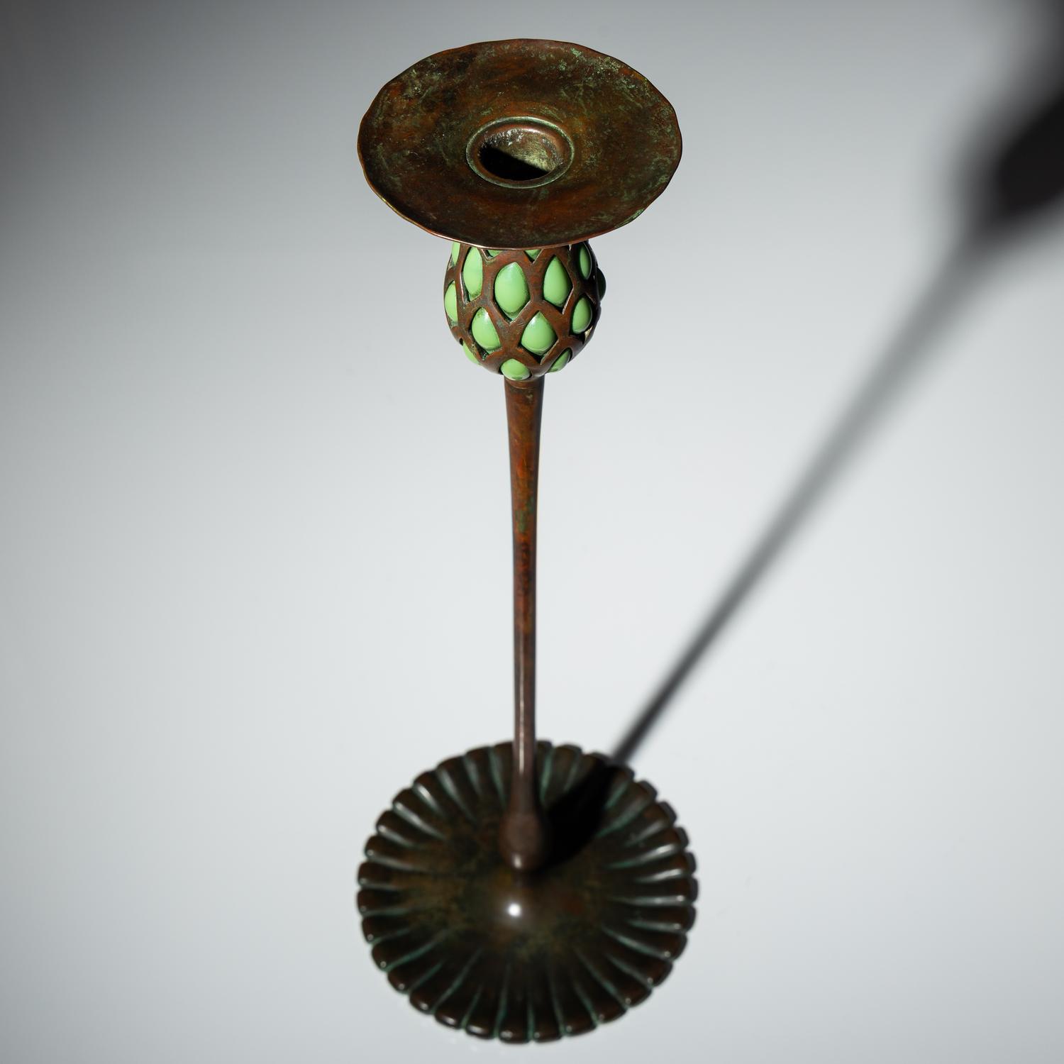 Blown-out candlestick, c. 1910