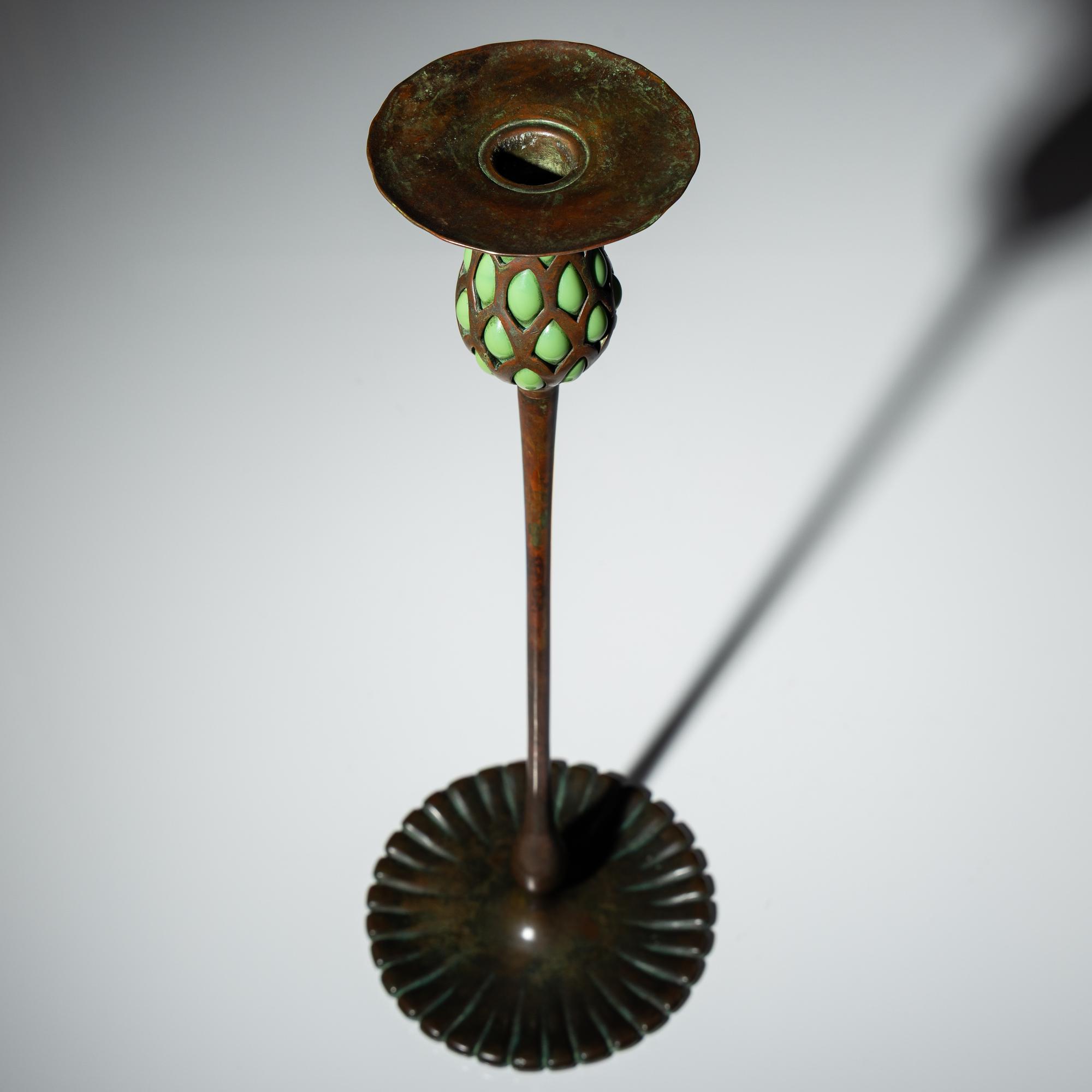 Blown-out candlestick, c. 1910