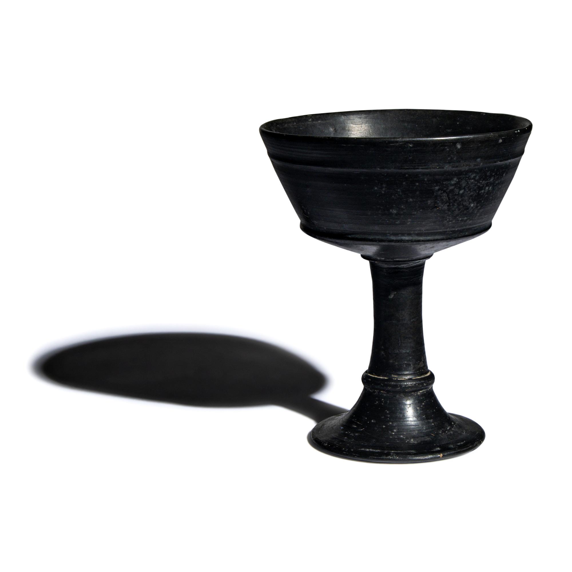 An Etruscan Bucchero Chalice